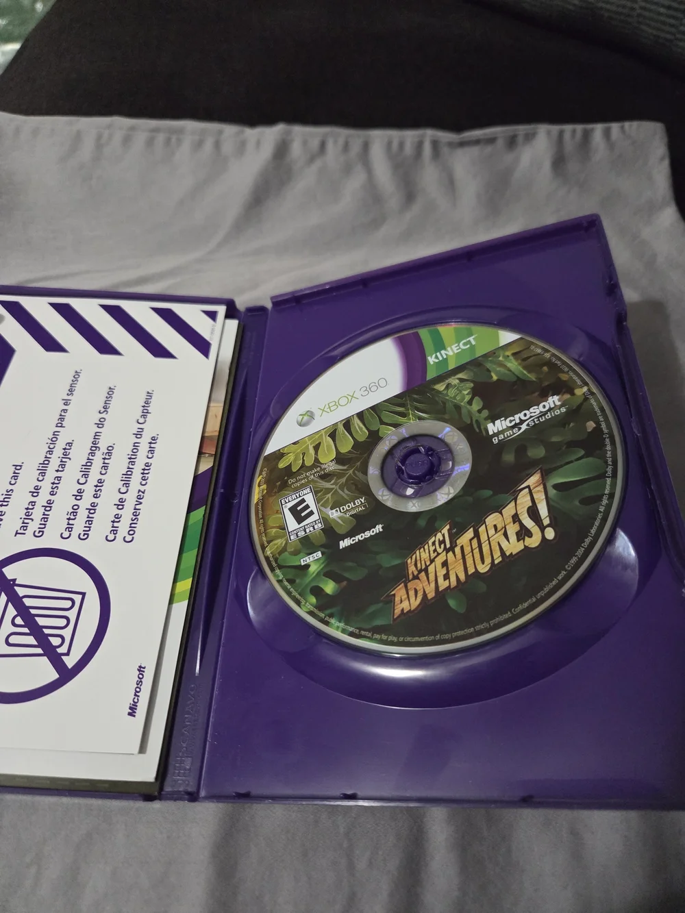 Kinect Adventures! (Xbox 360) - Purple Case